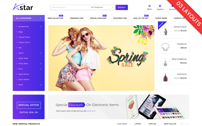 star fashion многофункциональная тема woocommerce