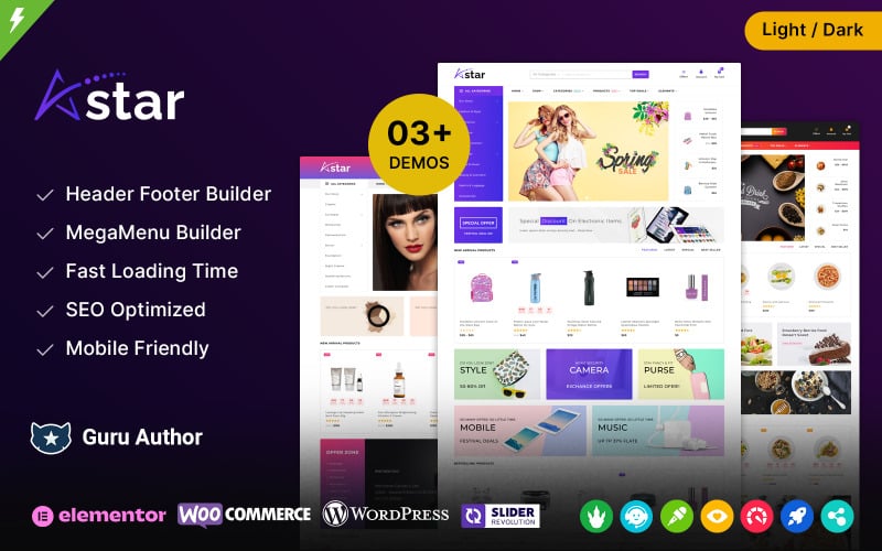 AStar - Thème WooCommerce à la mode et polyvalent