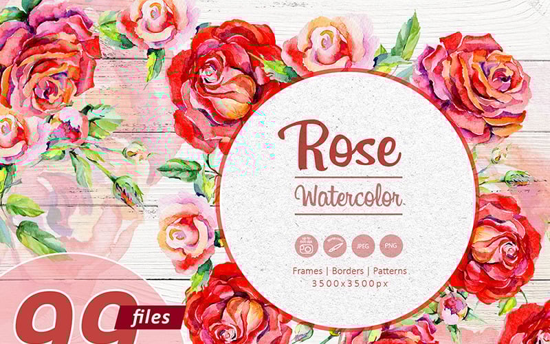 Download Иллюстрация "Elegant Red Roses - PNG Watercolor - Illustration" / Elegant Red Roses - PNG Watercolor - Illustration - Иллюстрация на тему графика watercolor illustration delicate rose drawing background textile colorful elegant drawn paint leaf plant wildflower red seasonal foliage flower sprout rosa