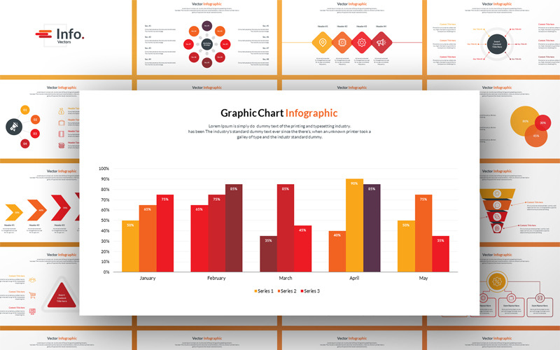 Infografika - Tylko szablon Infografika PowerPoint