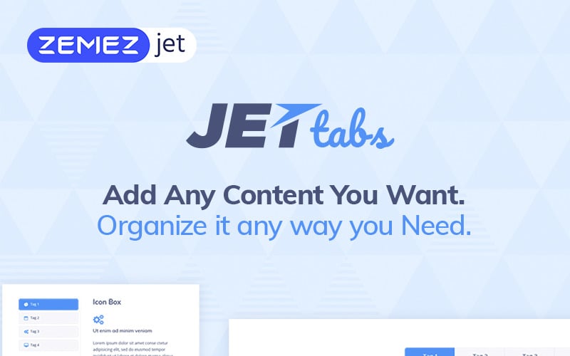 JetTabs v2.1.8 – Tabs and Accordions for Elementor