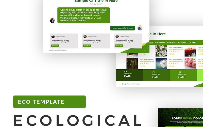 Modello PowerPoint di presentazione dell'ecologia