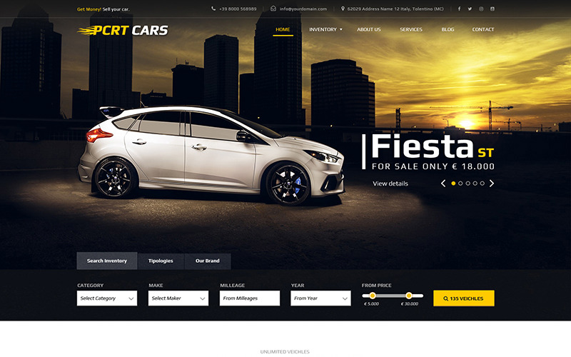 Download PSD шаблон "Pcrt Cars - Automotive Car Dealer PSD Template" / Pcrt Cars - Automotive Car Dealer PSD Template - PSD шаблон на тему автодилер auto dealer auto-salon automarket automotive car veichle gallery grid veichles list bootstrap automobile dealership theme bootrasp grig bootstrasp boostrap template