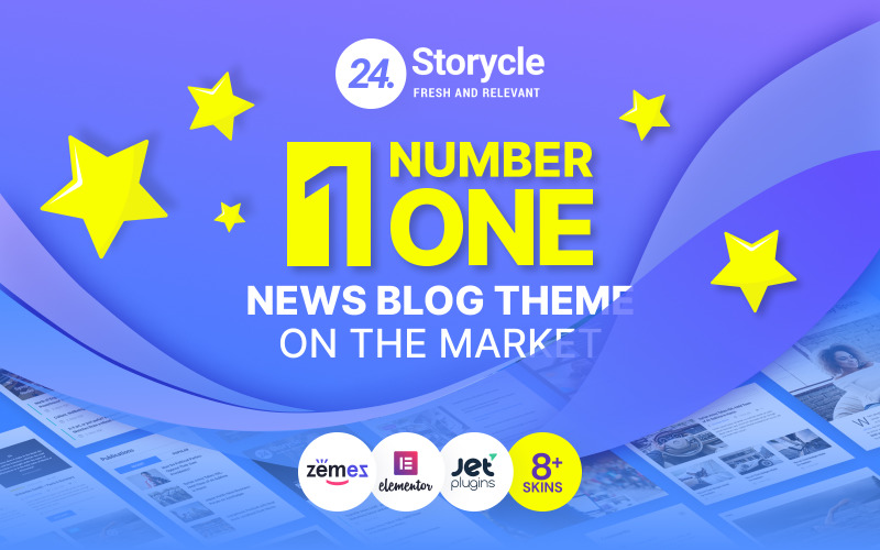 24.Storycle – тема WordPress Elementor для багатоцільового порталу новин