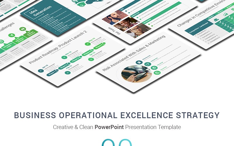 Business Operational Excellence Strategy PowerPoint šablona