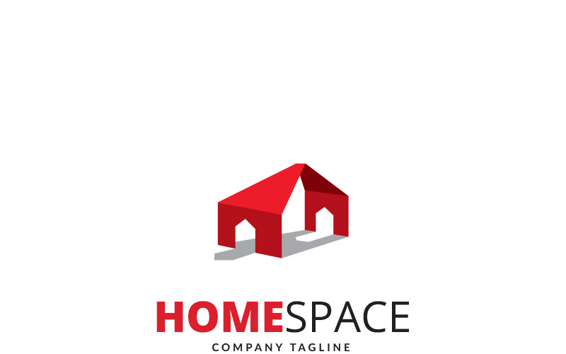 Download Шаблон логотипа "Home Space Logo Template" / Home Space Logo Template - Шаблон логотипа на тему графика architect build building colorful construction decoration developer digital engineer home house interior logo media paint painter painting pixel real estate