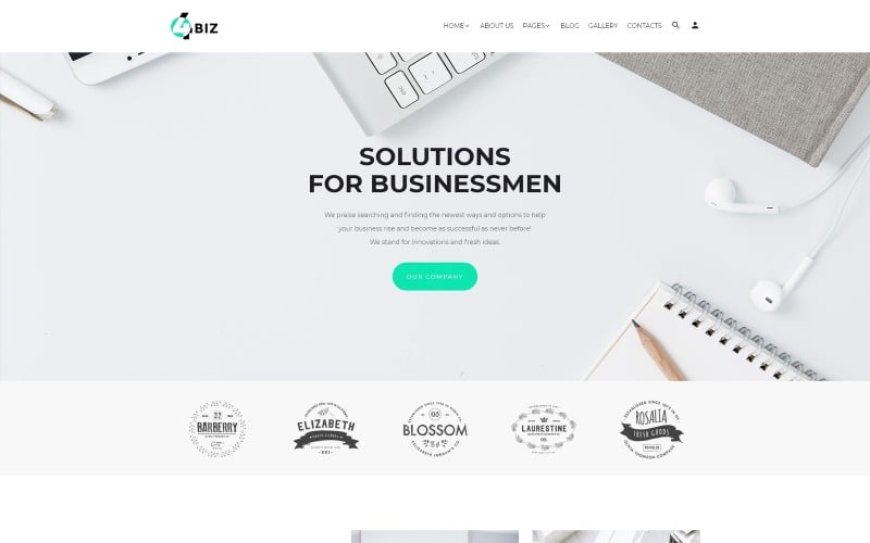4Biz - Business Sticky Meny Bright Joomla-mall