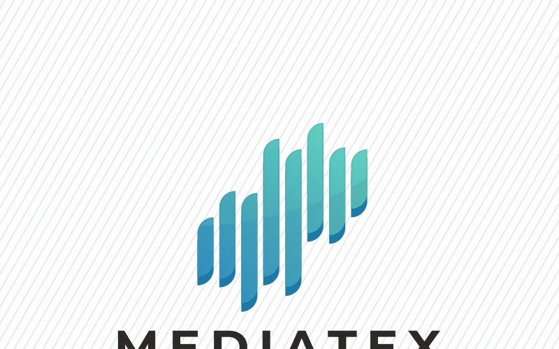 Mediální technologie Logo šablona