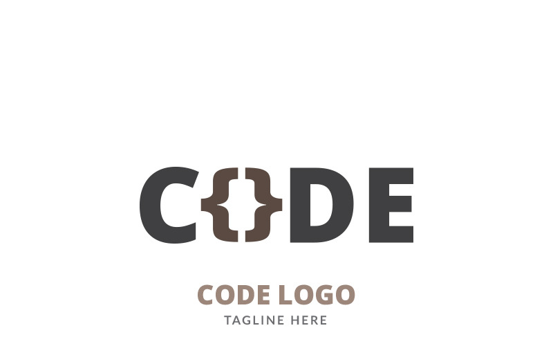 Modèle de logo de code