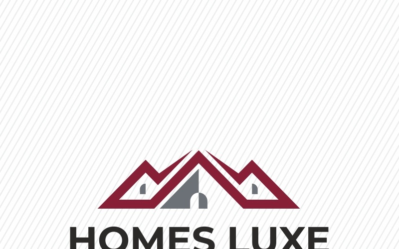 Modello di logo di case Luxe
