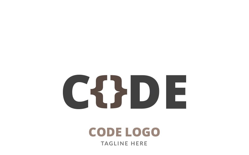Modelo de logotipo de código