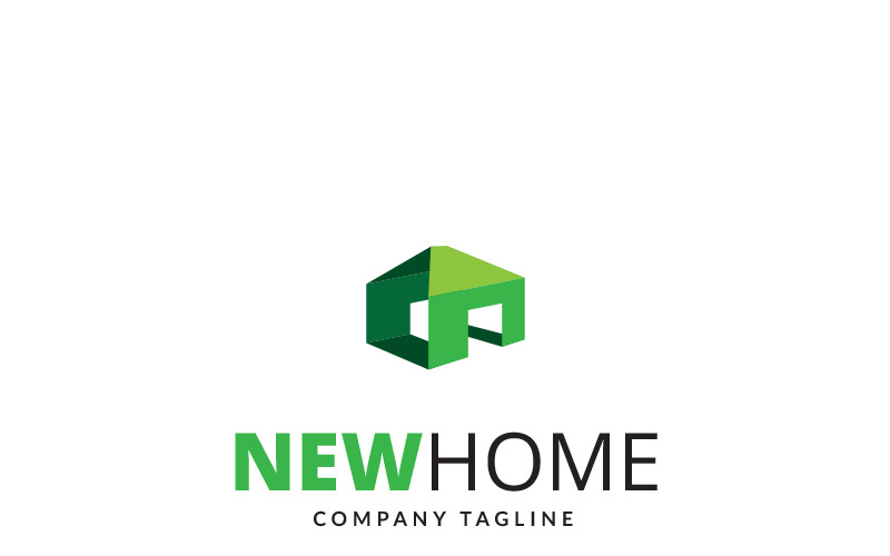 Download Шаблон логотипа "New Home Logo Template" / New Home Logo Template - Шаблон логотипа на тему графика architecture branding building construction dream home villas engineering flats designs homes house maintenance houses interiors modern homes properties real estate