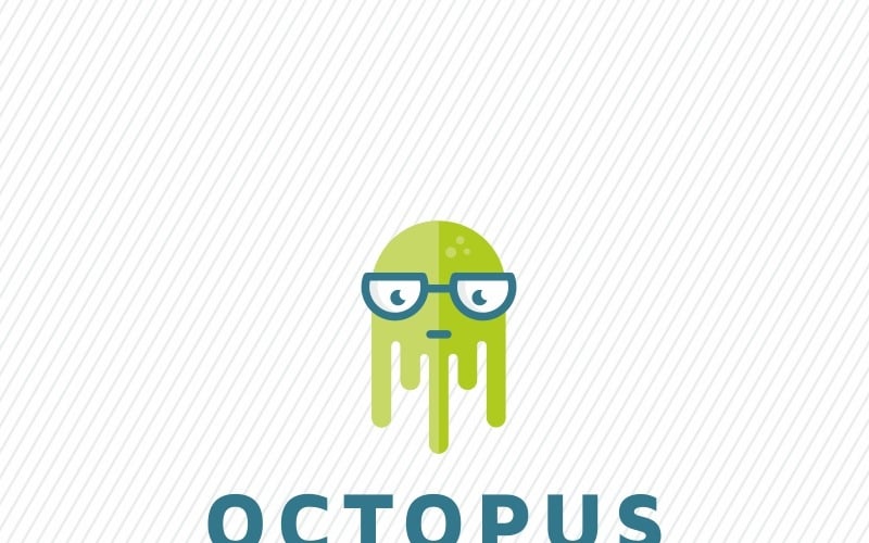 Download Шаблон логотипа "Octopus - Logo Template" / Octopus - Logo Template - Шаблон логотипа на тему графика animal catoon character child creature cute funny kids logo ocean octopus octopus logo sea simple tentacle tentacles water beach club