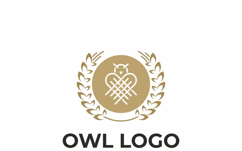 Download Шаблон логотипа "Owl - Logo Template" / Owl - Logo Template - Шаблон логотипа на тему графика animal bird logo book brand college diploma edu education elementary geek geeky glasses grade identity instruction instructor learn nerd owl