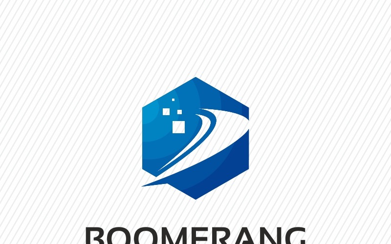 Plantilla de logotipo de Boomerang