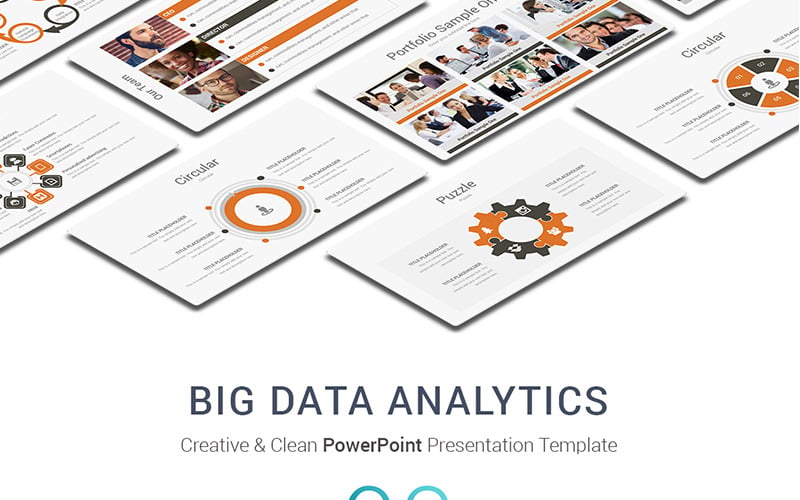 PowerPoint-Vorlage für Big Data Analytics-Präsentationen