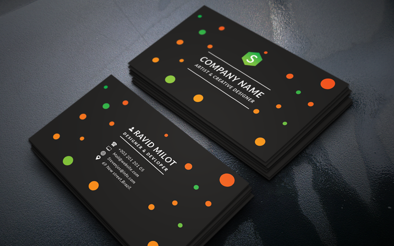 Ravid Milot Personal Business Card - Corporate Identity Template