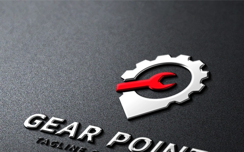Шаблон логотипа Gear Point