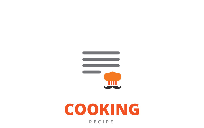 Шаблон логотипа рецепта приготовления