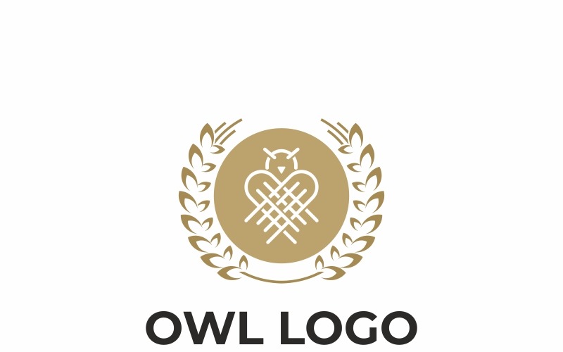Сова - шаблон логотипа