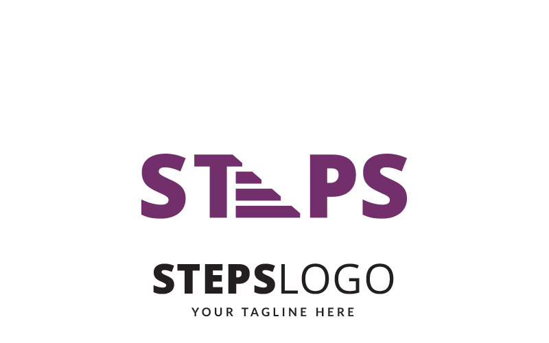Download Шаблон логотипа "Steps Logo Template" / Steps Logo Template - Шаблон логотипа на тему графика art check compass creative find food google leg local location locator map maps marck media move navigation navigator orange people