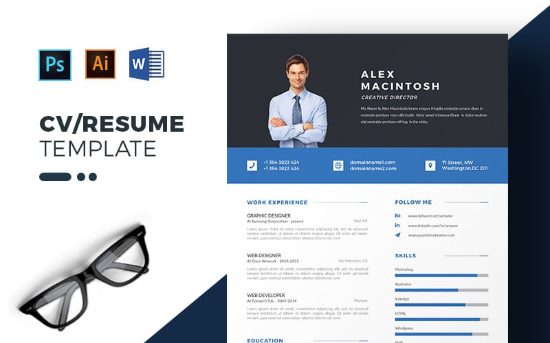 Szablon życiorysu Alex Macintosh Professional