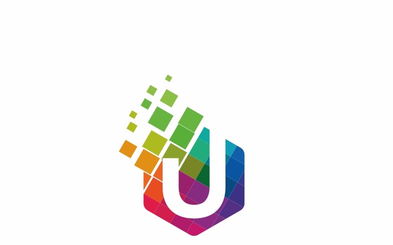 Download Шаблон логотипа "Unicom - U Letter Polygon Logo Template" / Unicom - U Letter Polygon Logo Template - Шаблон логотипа на тему графика app brand business communication company connect corporate design energy hardware host identity internet modern power program soft software u letter