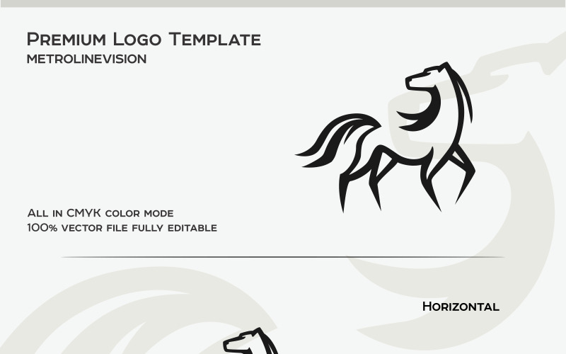 Download Шаблон логотипа "Horse Logo Template" / Horse Logo Template - Шаблон логотипа на тему графика animals beauty blog brand business capital cheese company finance horse logo hotel invest luxury pet royal salon spa sport studio