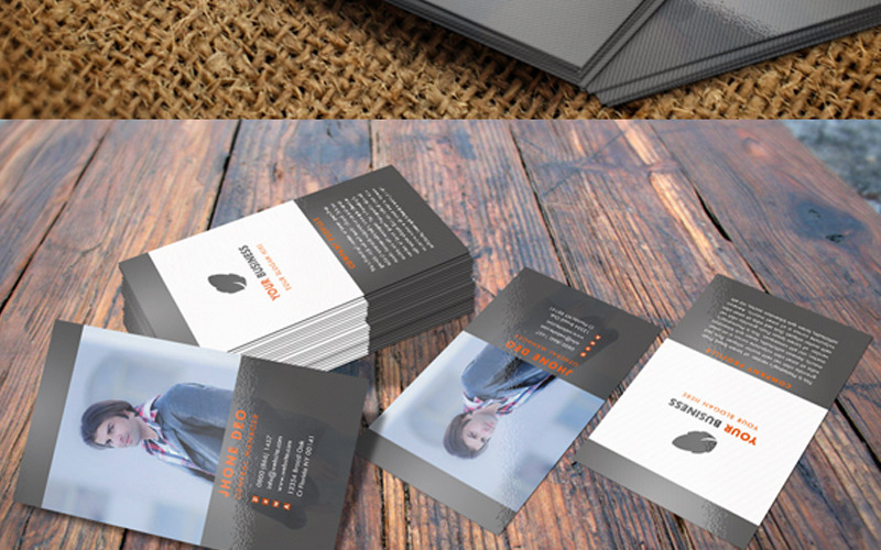 Download Фирменный стиль "Jhone Deo Corporate Business and Visiting Card - Corporate Identity Template" / Jhone Deo Corporate Business and Visiting Card - Corporate Identity Template - Фирменный стиль на тему графика visitingcard blue business card clean creative corporate design horizontal mengloong modern personal professional psd qr code style stylish template unique