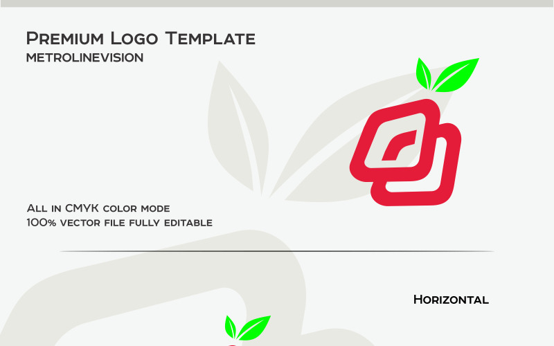 Download Шаблон логотипа "Media Fruit Logo Template" / Media Fruit Logo Template - Шаблон логотипа на тему графика advertisement business entertainment fruit green media movie nature orange simple tv red apple,app,apple,lover,application,consulting,diet,dieting,doctor,eco,ecology,farm,food,delivery,indust