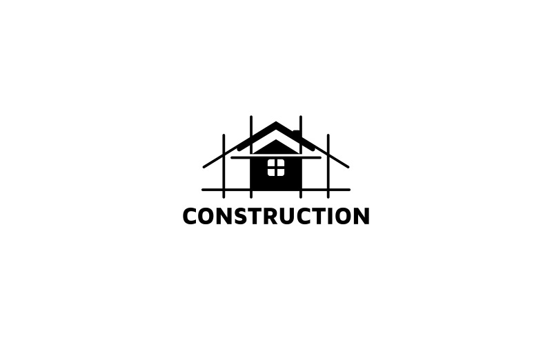 Minimale Bau-Logo-Vorlage