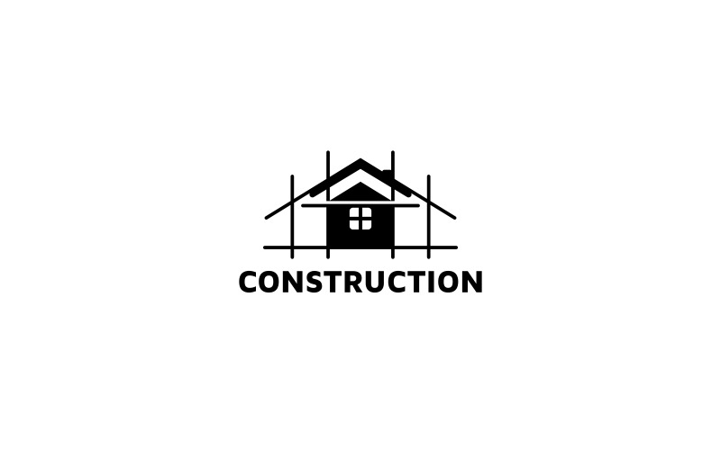 Minimální stavební Logo šablona