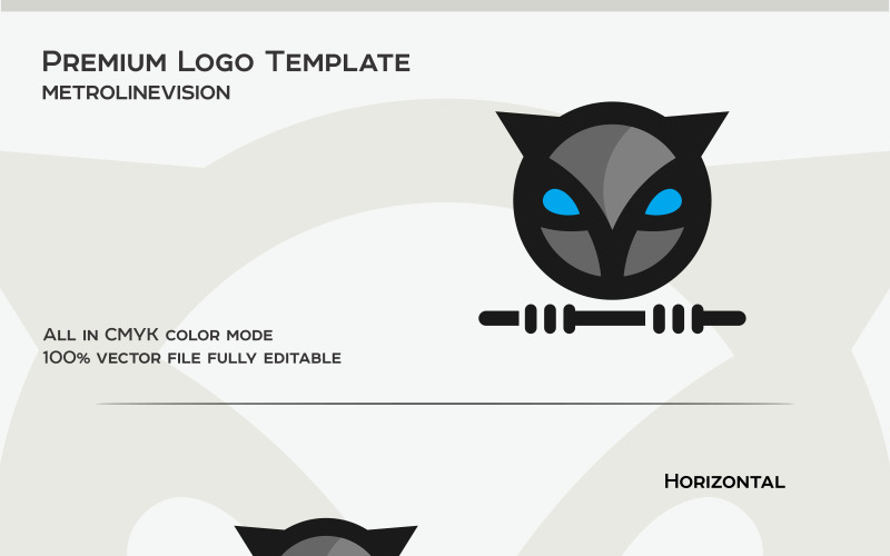 Download Шаблон логотипа "Owl Logo Template" / Owl Logo Template - Шаблон логотипа на тему графика agency bird blue delivery distribution fast low cost owl app business communication community corporate fly hearing hunt insomnia nature office