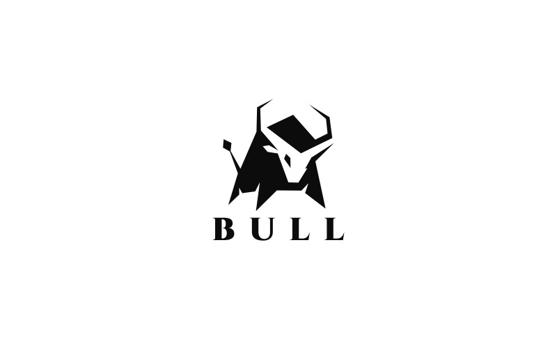 Plantilla de logotipo de toro