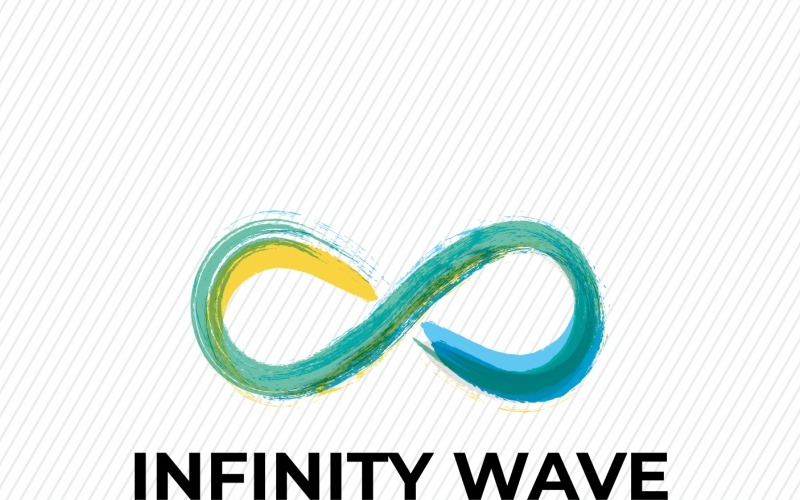 Шаблон логотипа Infinity Wave