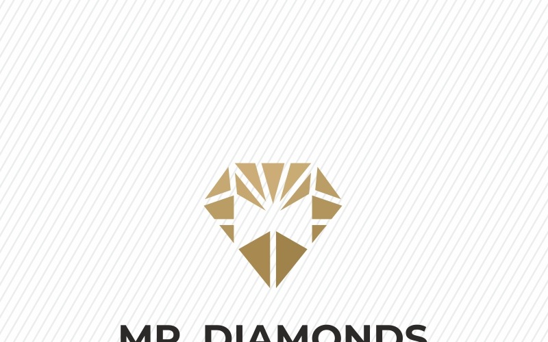 Шаблон логотипа мистера бриллиантов