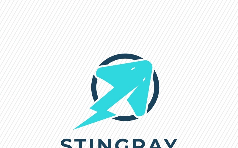Download Шаблон логотипа "Stingray Logo Template" / Stingray Logo Template - Шаблон логотипа на тему графика animal blue brand business coral dive spot divers diving forum free illustration logo manta ocean ray scuba sea startup stingray
