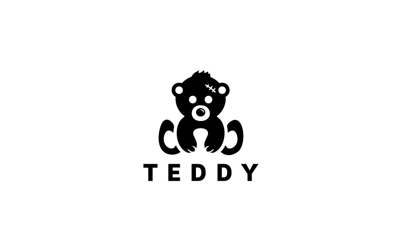 Teddybär Logo Vorlage