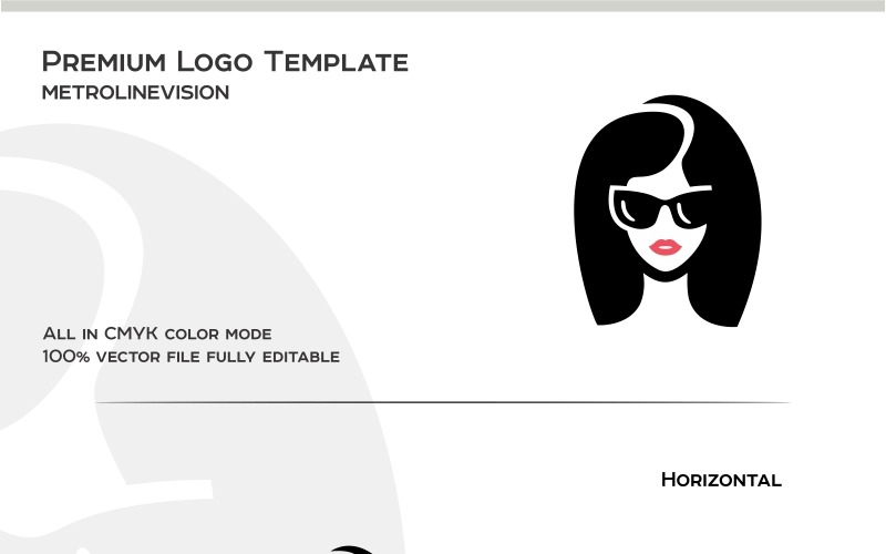 Download Шаблон логотипа "Beauty Logo Template" / Beauty Logo Template - Шаблон логотипа на тему графика logo salon style vector web wedding woman artist beautiful beauty bride chique elegant girl hair head make-up spa