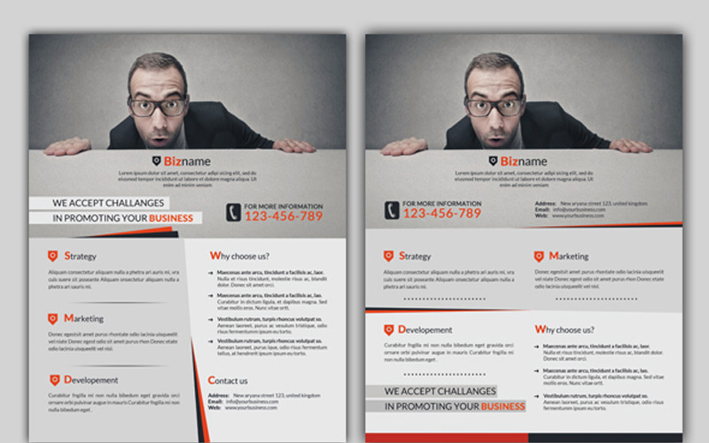 Download Фирменный стиль "Biz - Corporate Business Flyer - Corporate Identity Template" / Biz - Corporate Business Flyer - Corporate Identity Template - Фирменный стиль на тему графика advertisement business solution corporate design designer flyer development firm agency creative graphic marketing modern technology template magazine 8.5x11 motion multipurpose