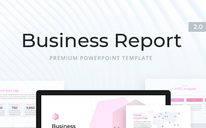 Business Report 2.0 PowerPoint-mall
