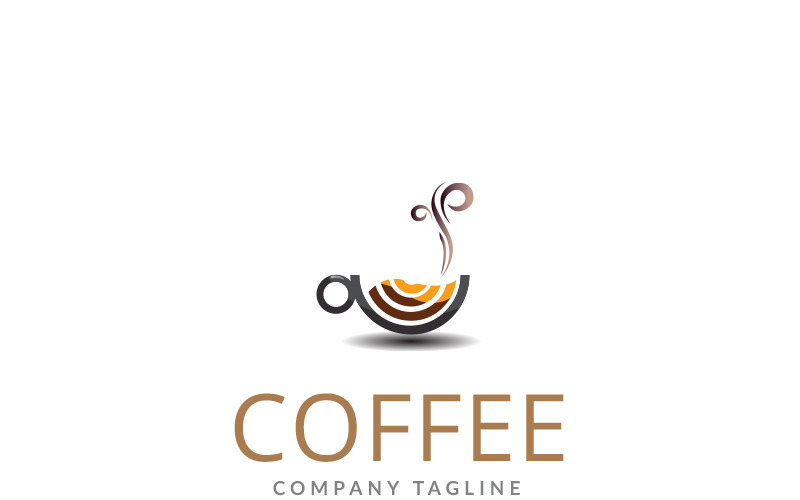 Café - modèle de logo