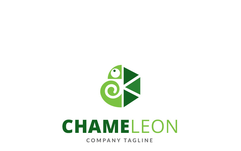 Chamäleon Dise Logo Vorlage