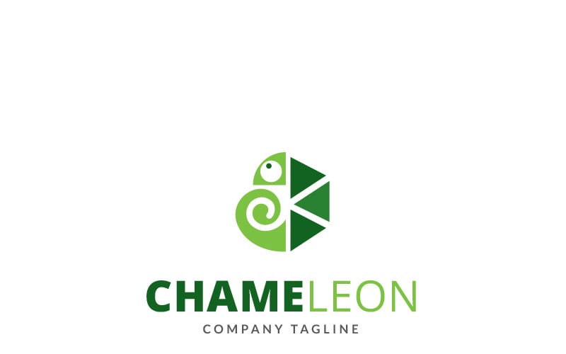 Download Шаблон логотипа "Chameleon Dise Logo Template" / Chameleon Dise Logo Template - Шаблон логотипа на тему графика amphibian animal botanic brand cartoon chameleon character colorful creative cute design friendly funny happy little lizard logo logotype market mascot