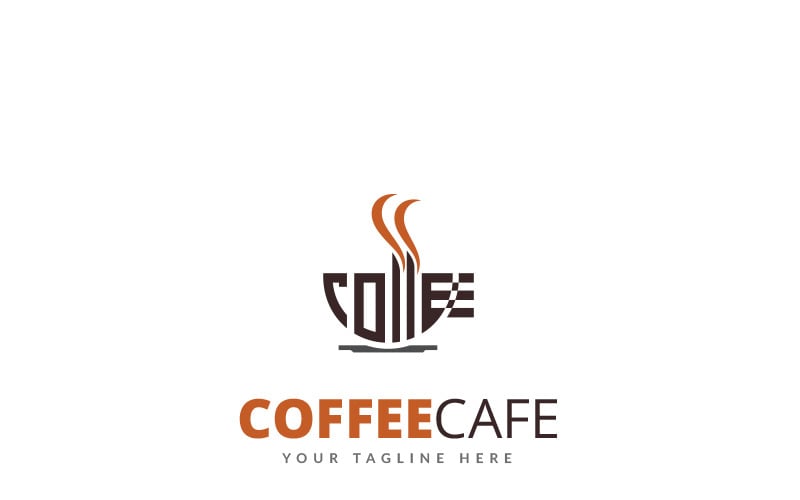 Coffee Cafe Shop logotyp mall