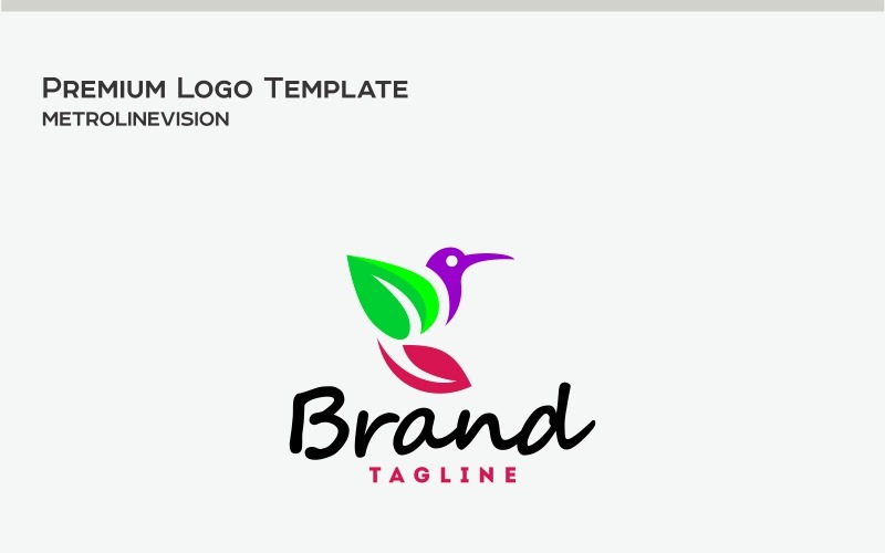 Download Шаблон логотипа "Colibri Bird Logo Template" / Colibri Bird Logo Template - Шаблон логотипа на тему графика beauty body care boutique business corporate cosmetic eco ecology female fitness glamour luxury makeup massage models agency modern natural web