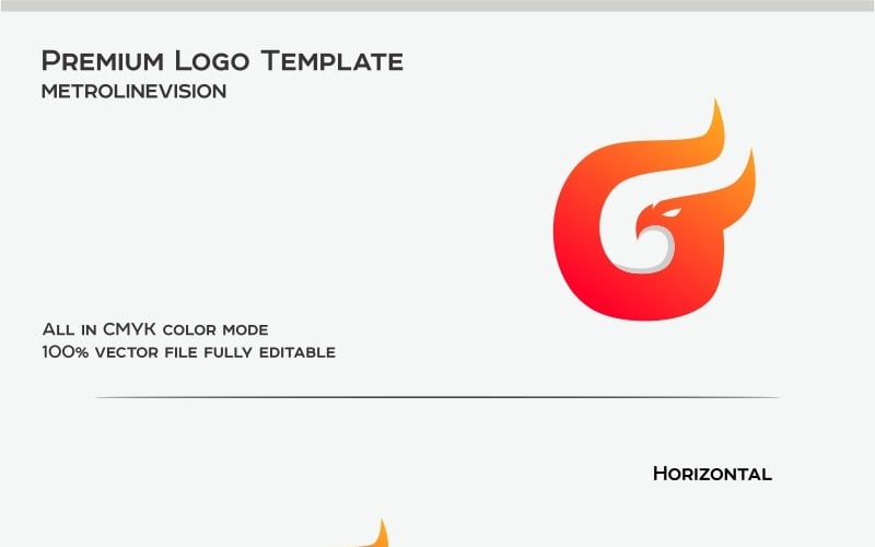 G Letter Phoenix Logo Template