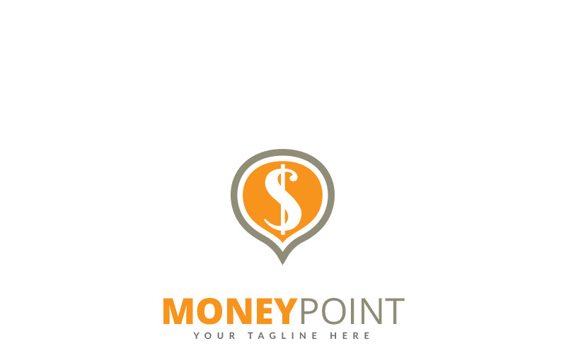 Modello di logo del punto di denaro