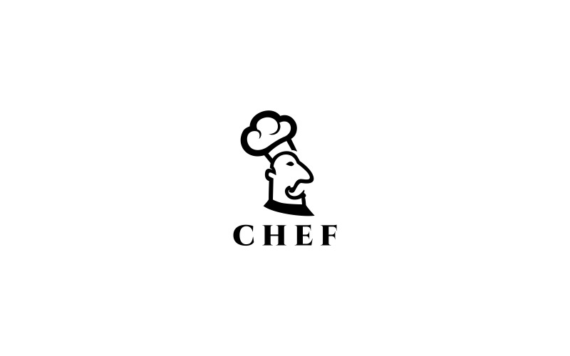 Modelo de logotipo do chef