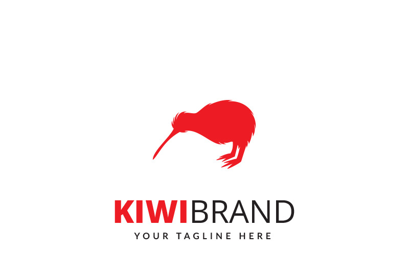 Plantilla de logotipo de marca Kiwi